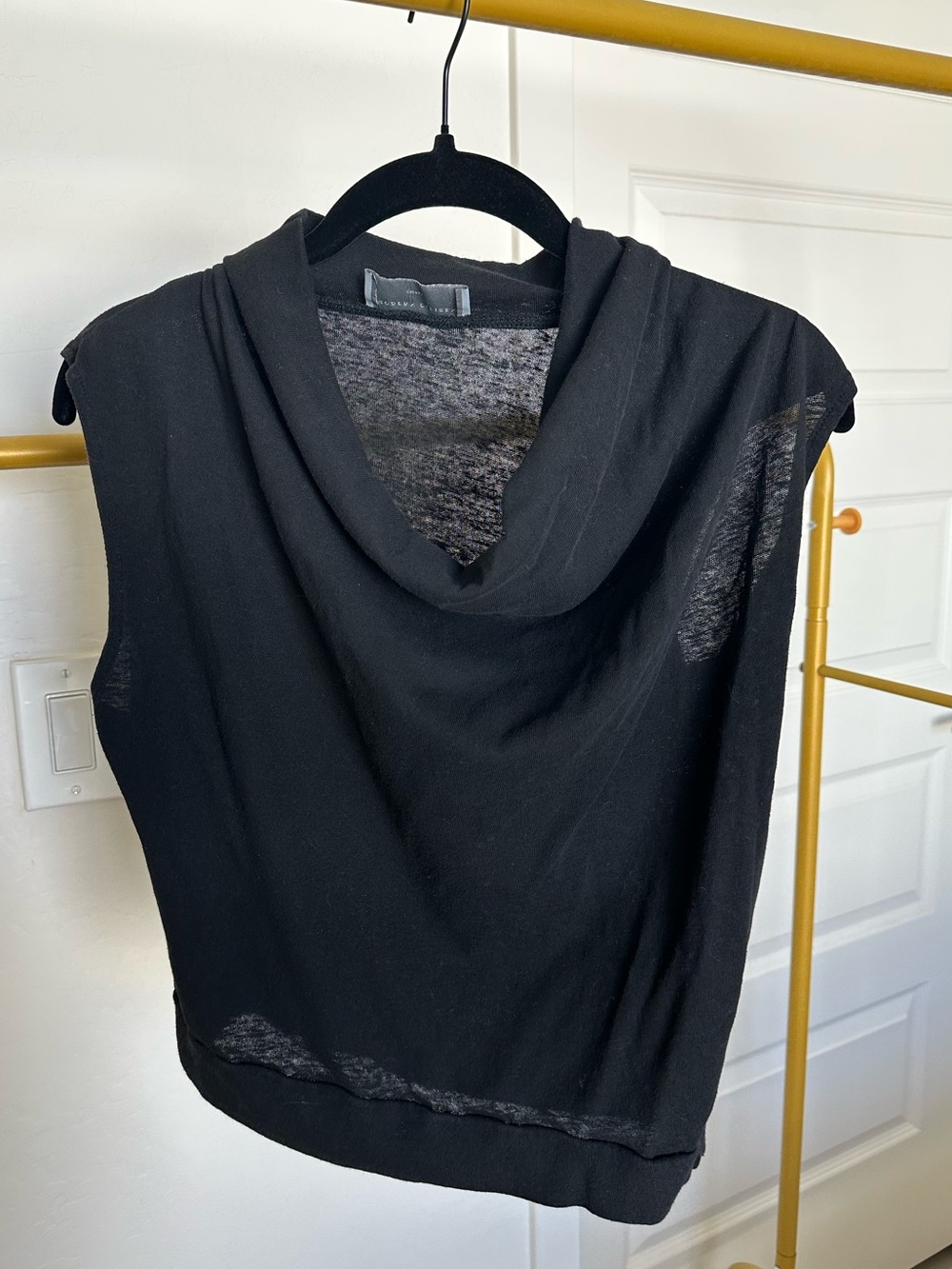 MODERN CITIZEN Cowl Neck Top Black